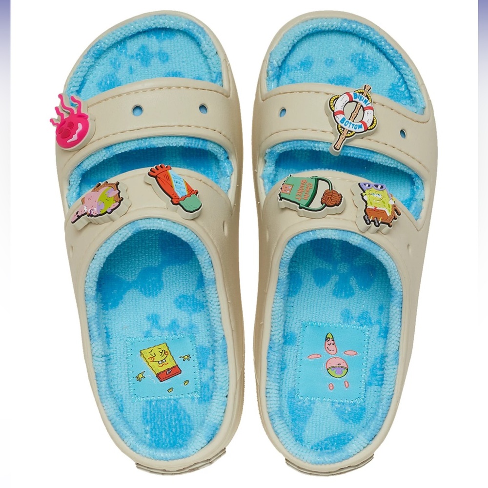SpongeBob crocs with Jibbitz